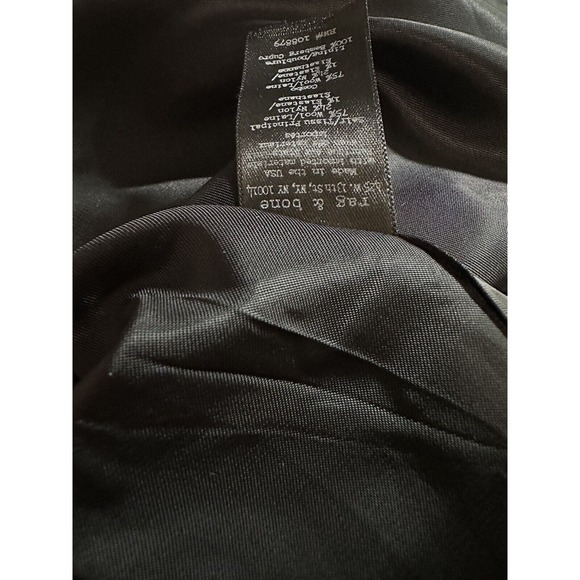 Rag & Bone Tuxedo-Inspired Stretch Wool Blend Pants Grey Size 00 Professional‎ - Picture 10 of 11